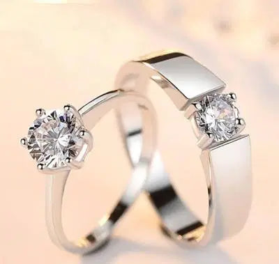 Silver Plated Couple's Ring