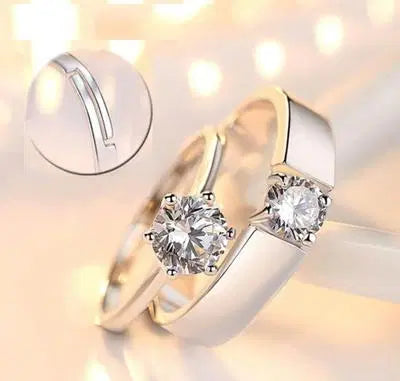 Silver Plated Couple's Ring